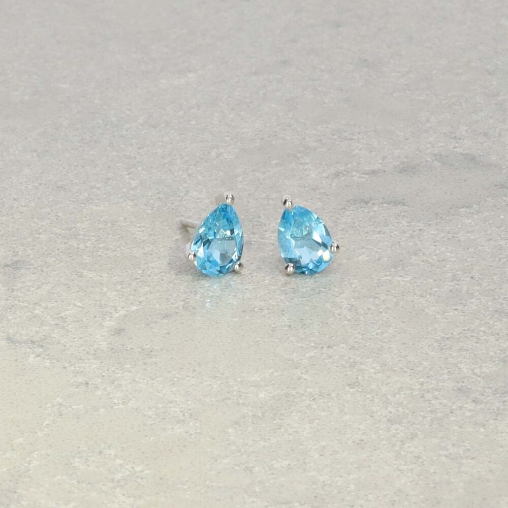 Blue Topaz Pear Shaped Earrings Heidi Kjeldsen Jewellery ER1761 still