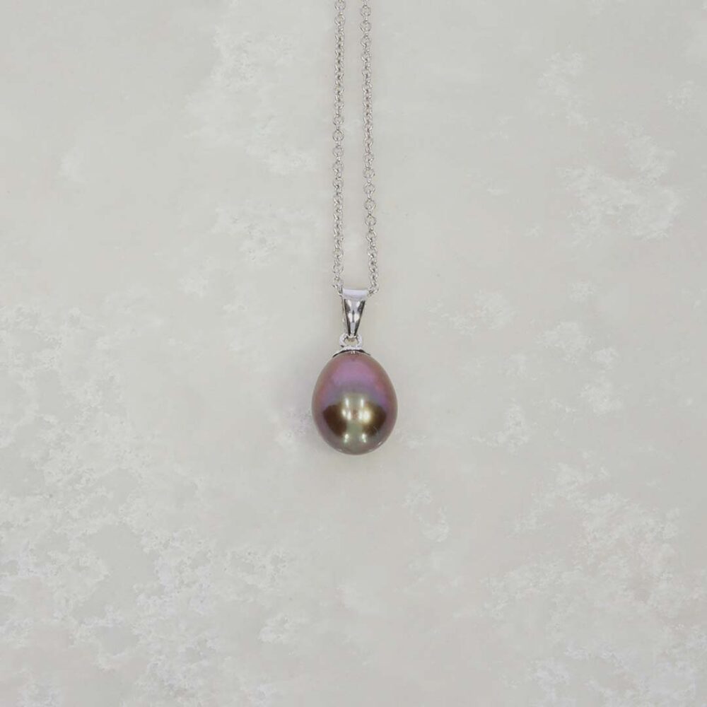 Grete Black Cultured Pearl Pendant By Heidi Kjeldsen Jewellery P847 still 1