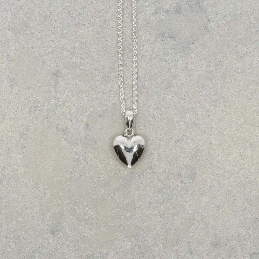 Helle Silver Heart Pendant Heidi Kjeldsen Jewellery P960 still