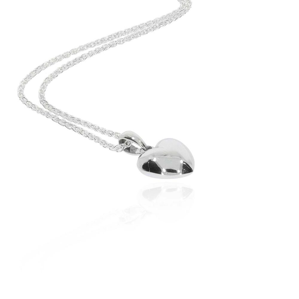 Helle Silver Heart Pendant Heidi Kjeldsen Jewellery P960 white