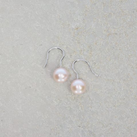 Pink Cultured Pearl White Gold Earrings Heidi Kjeldsen Jewellery ER0XXX still