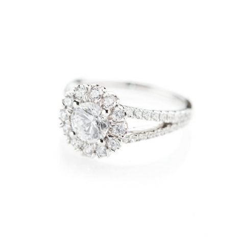 Heidi Kjeldsen Luxurious Diamond Cluster Engagement Ring R1107 e1621801181661