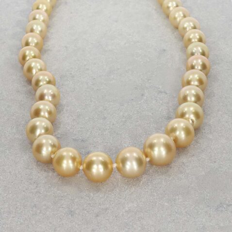 Golden South Sea Pearl Necklace By Heidi Kjeldsen Jewellery NL835 still