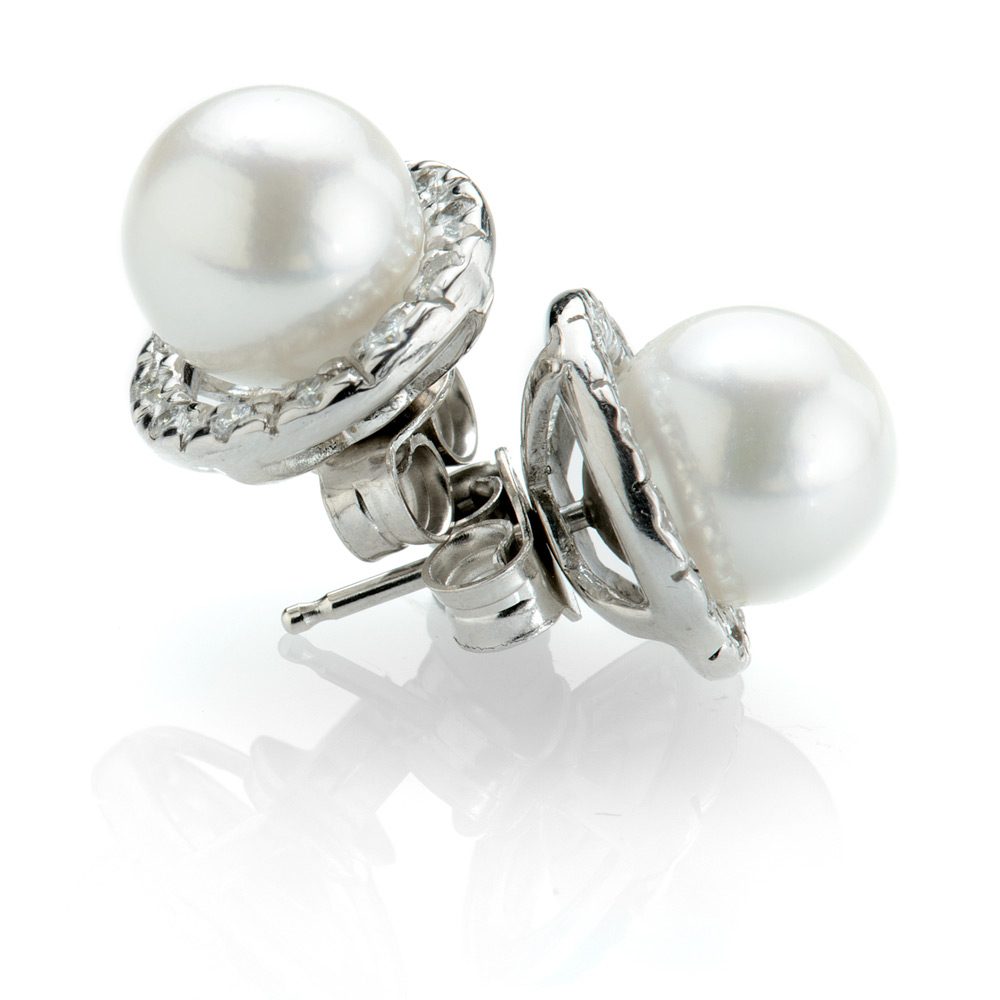 Heidi Kjeldsen Cultured Pearl Diamond Earrings ER1798 2