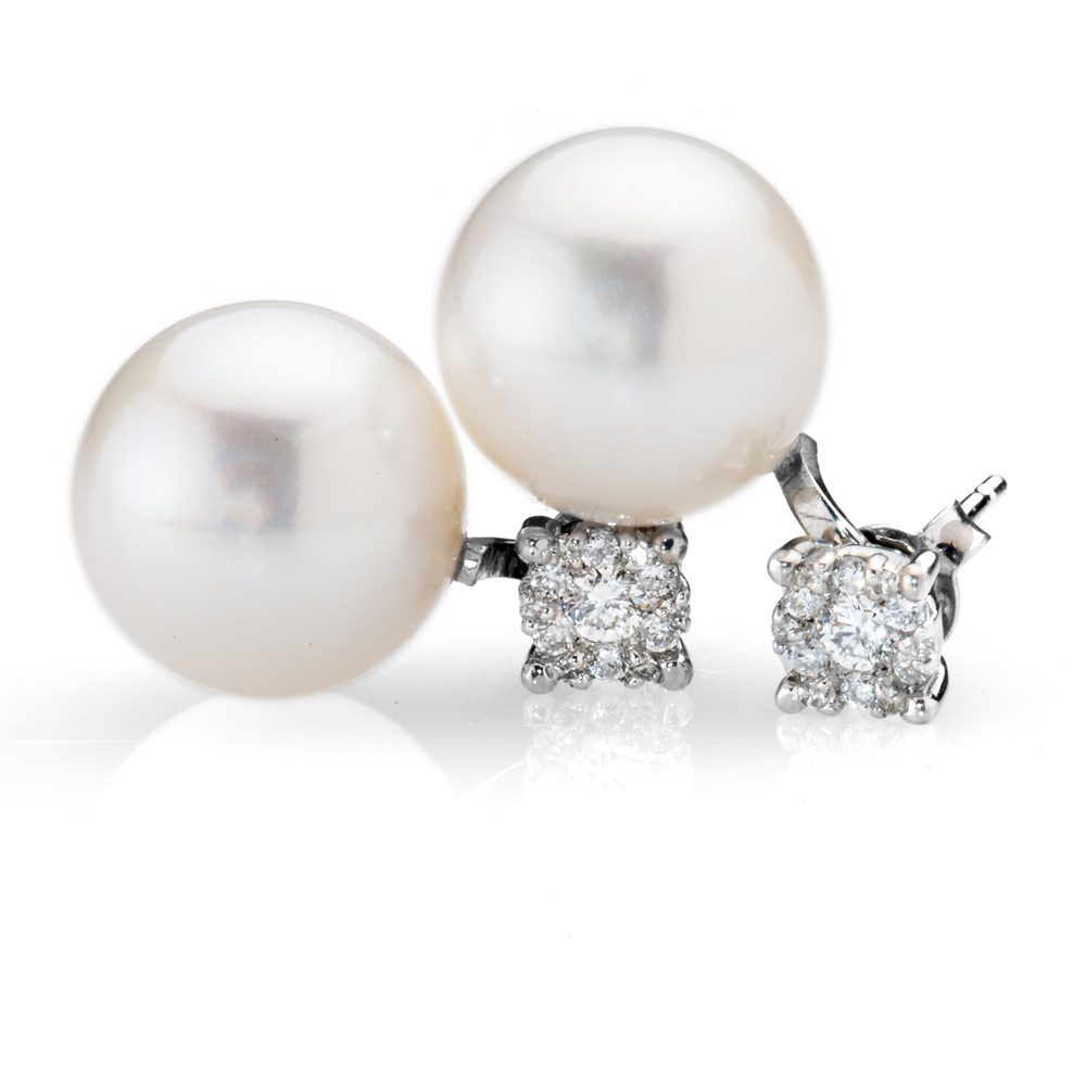 Heidi Kjeldsen Diamond Detachable Cultured Pearl Earrings ER1929 2