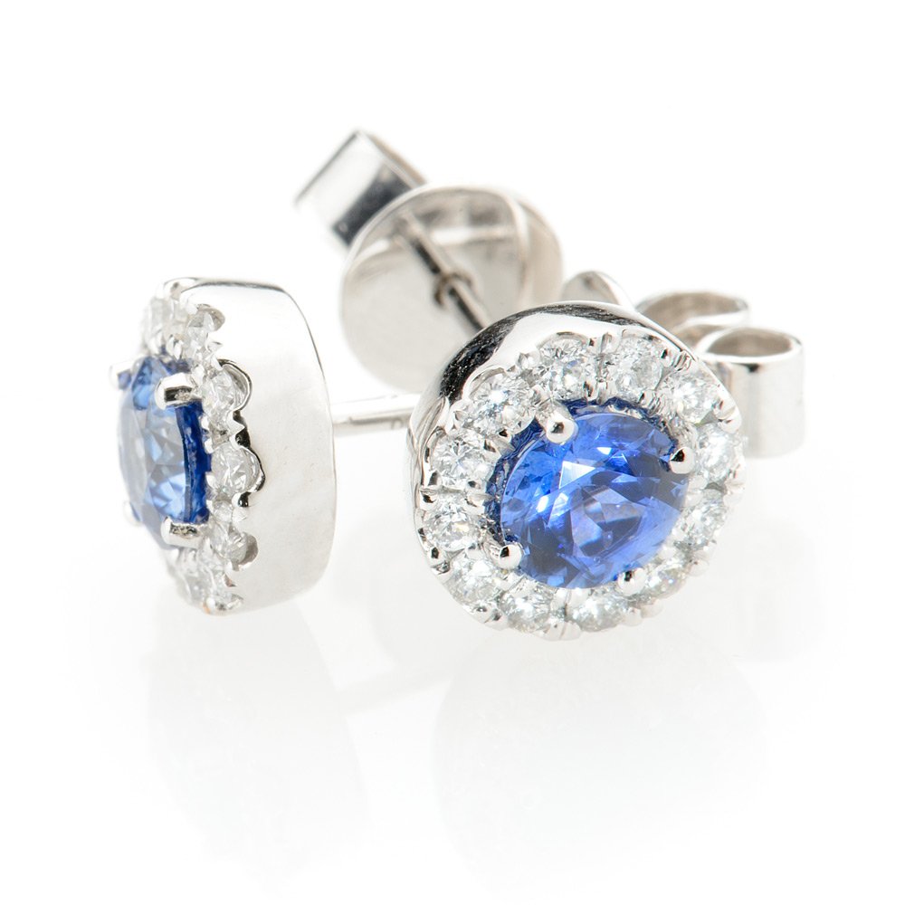 Heidi Kjeldsen Exquisite Ceylon Sapphire & Diamond Earrings ER1848-3