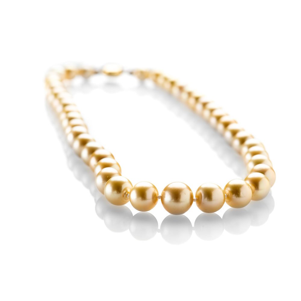 Heidi Kjeldsen Top of the Range Golden South Sea Pearls Necklace ALT2 NL835