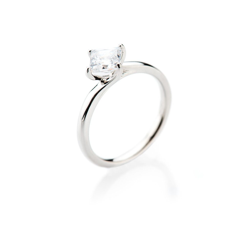 Heidi Kjeldsen Glamorous Princess Cut Diamond Solitaire Ring ALT1 R1100