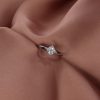 Princess Cut Diamond Twist Wedding Ring Heidi Kjeldsen Jewellery pink r1100s