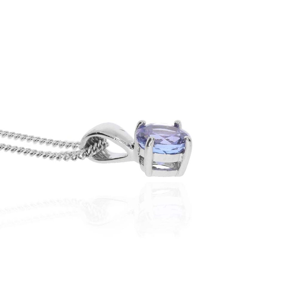 Viola Tanzanite Pendant Heidi Kjeldsen Jewellery P1058 white