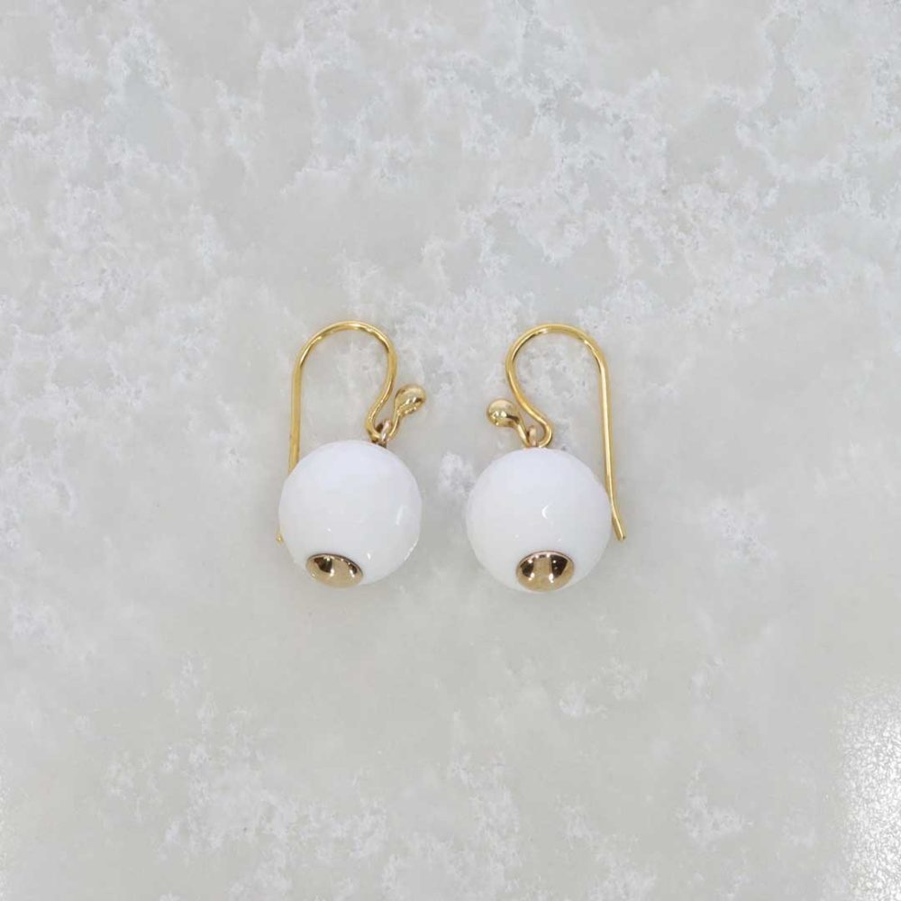 White Agate And Gold Earrings Heidi Kjeldsen Jewellery ER2028 2