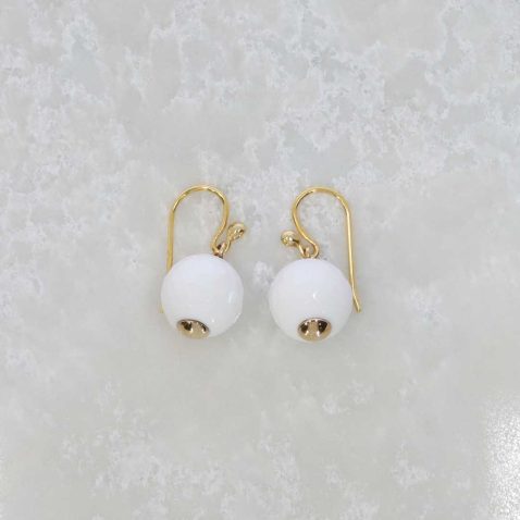White Agate And Gold Earrings Heidi Kjeldsen Jewellery ER2028 2