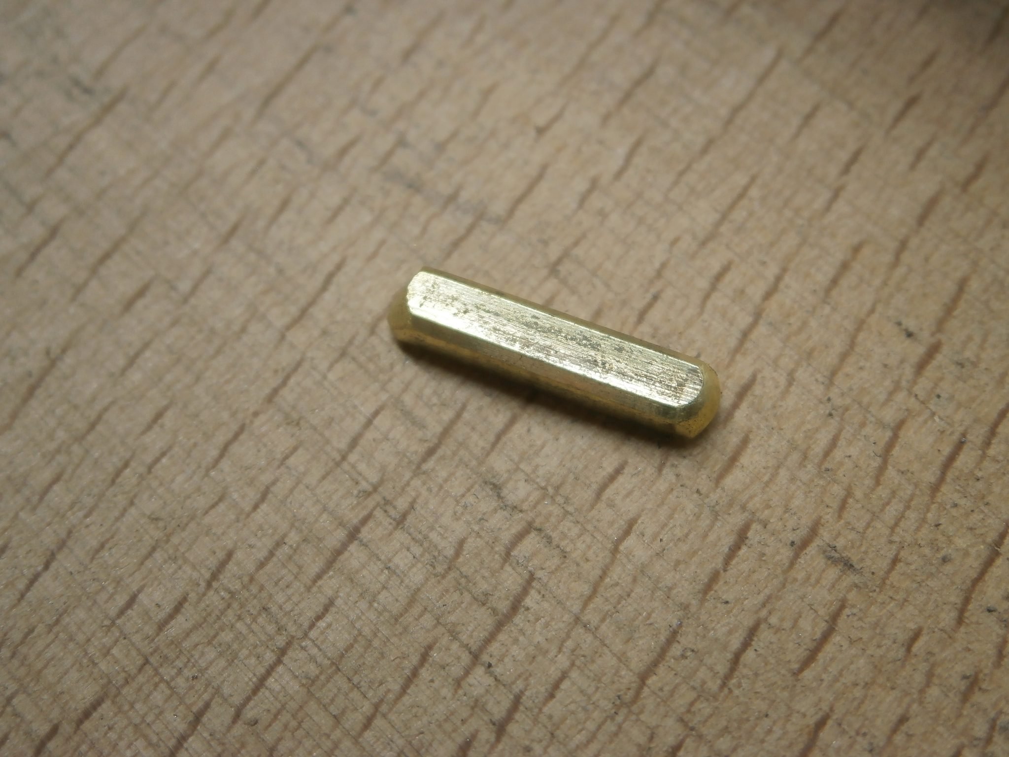 Solid 18ct gold bar after the original ring material is melted down