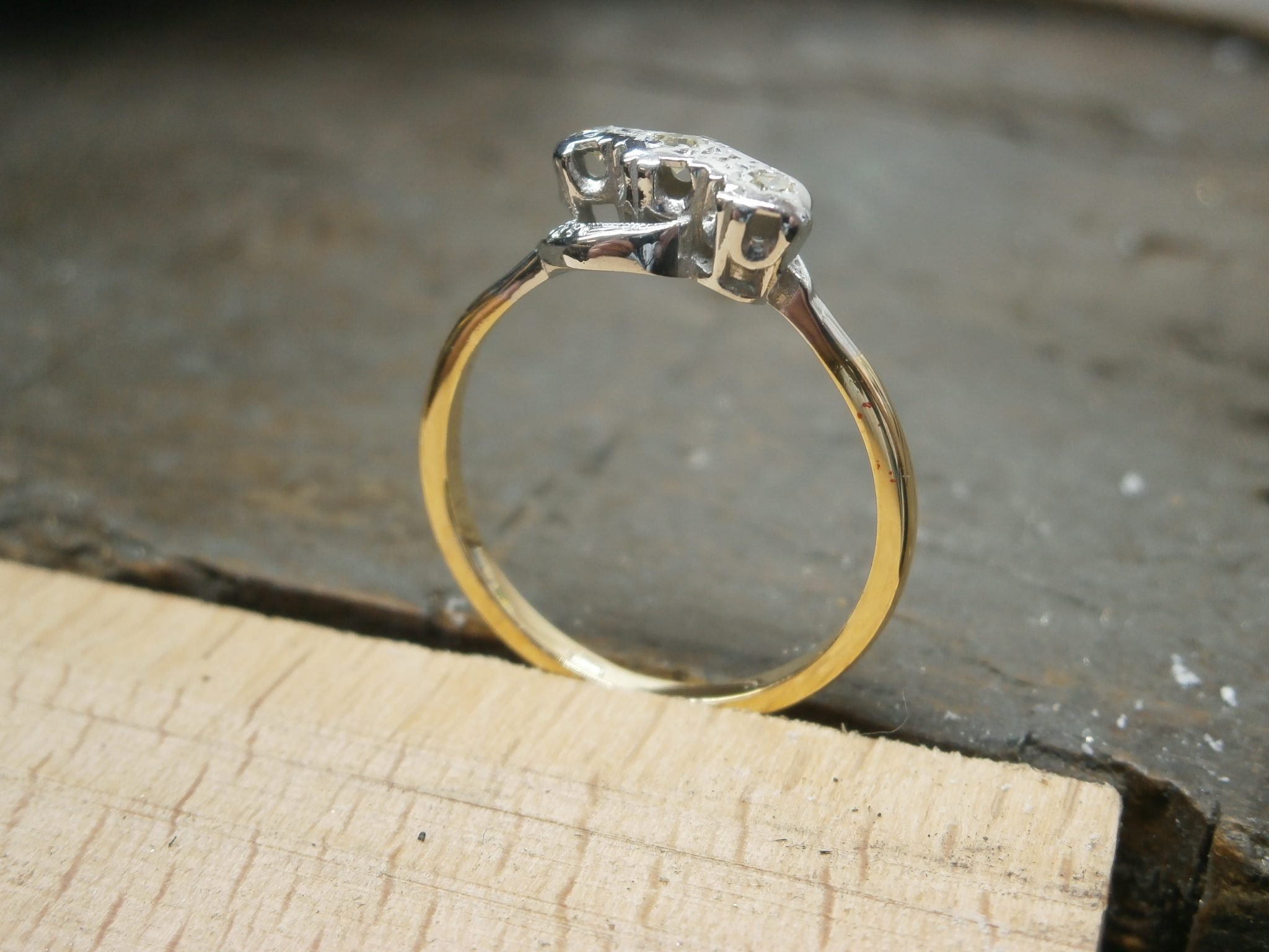 The finished ring ready for the client