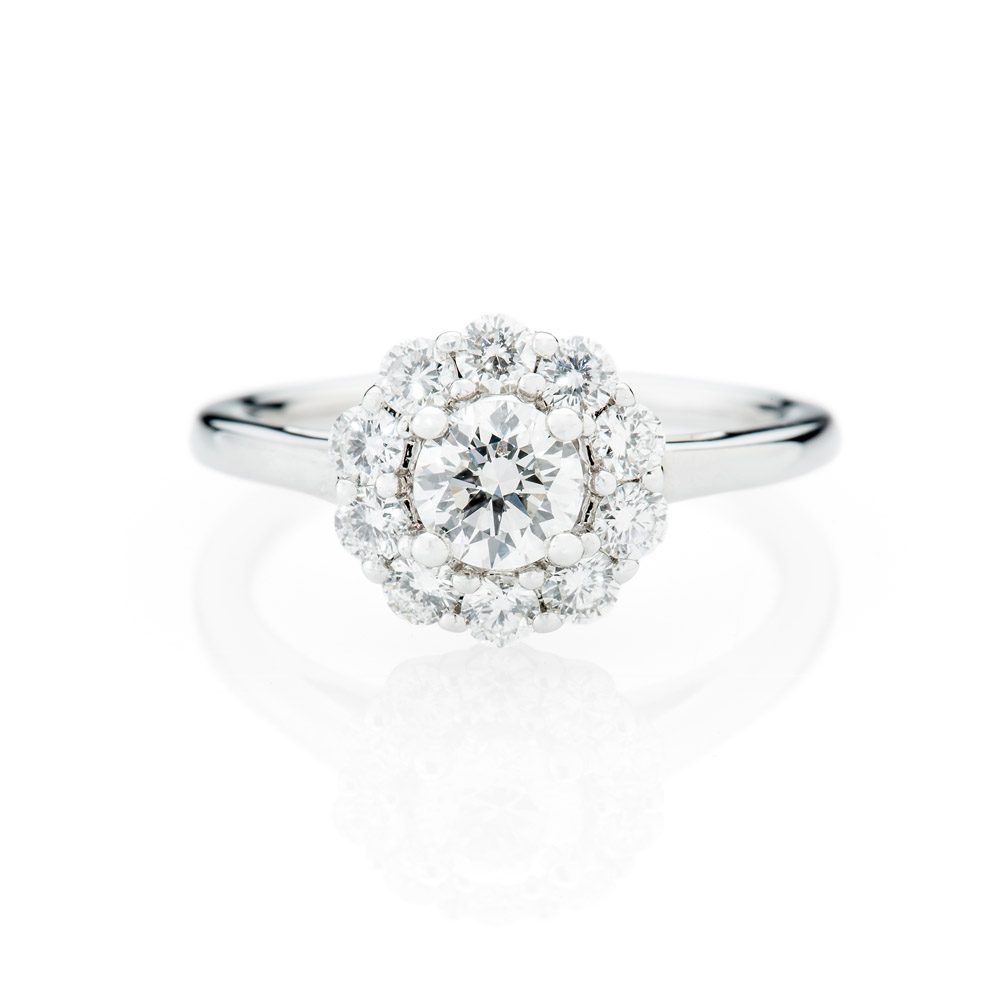 Diamondd Cluster ring by Heidi Kjeldsen Jewellery R1115 Front