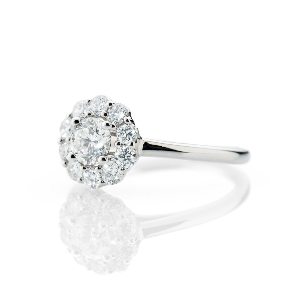 Diamondd Cluster ring by Heidi Kjeldsen Jewellery R1115 Side