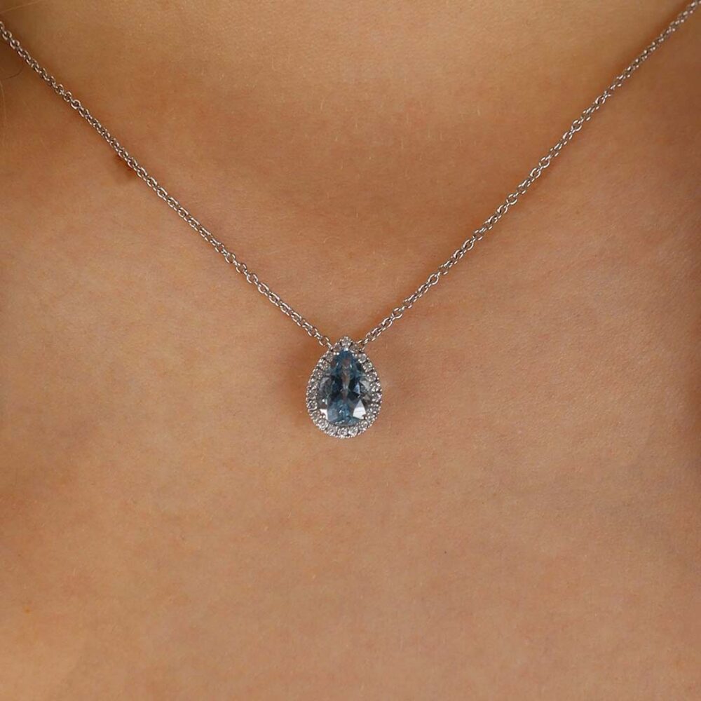Aquamarine and Diamond Pendant Heidi Kjeldsen Jewellery P1142 model2 (2)