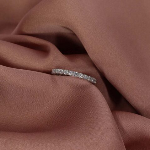 Diamond Eternity ring by heidi kjeldsen jewellery pink R1263S