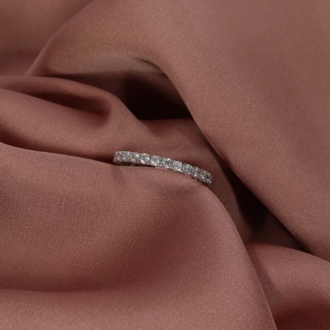 Diamond Eternity ring by heidi kjeldsen jewellery pink R1264S