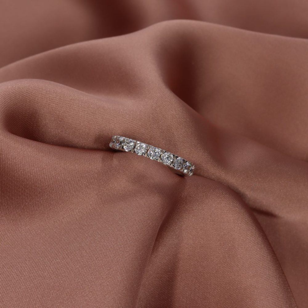 Diamond eternity ring by heidi kjeldsen jewellery pink r1262s