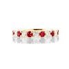 Heidi Kjeldsen Dazzling Ruby And Diamond Eternity Ring In 18ct Yellow Gold R1281 Front