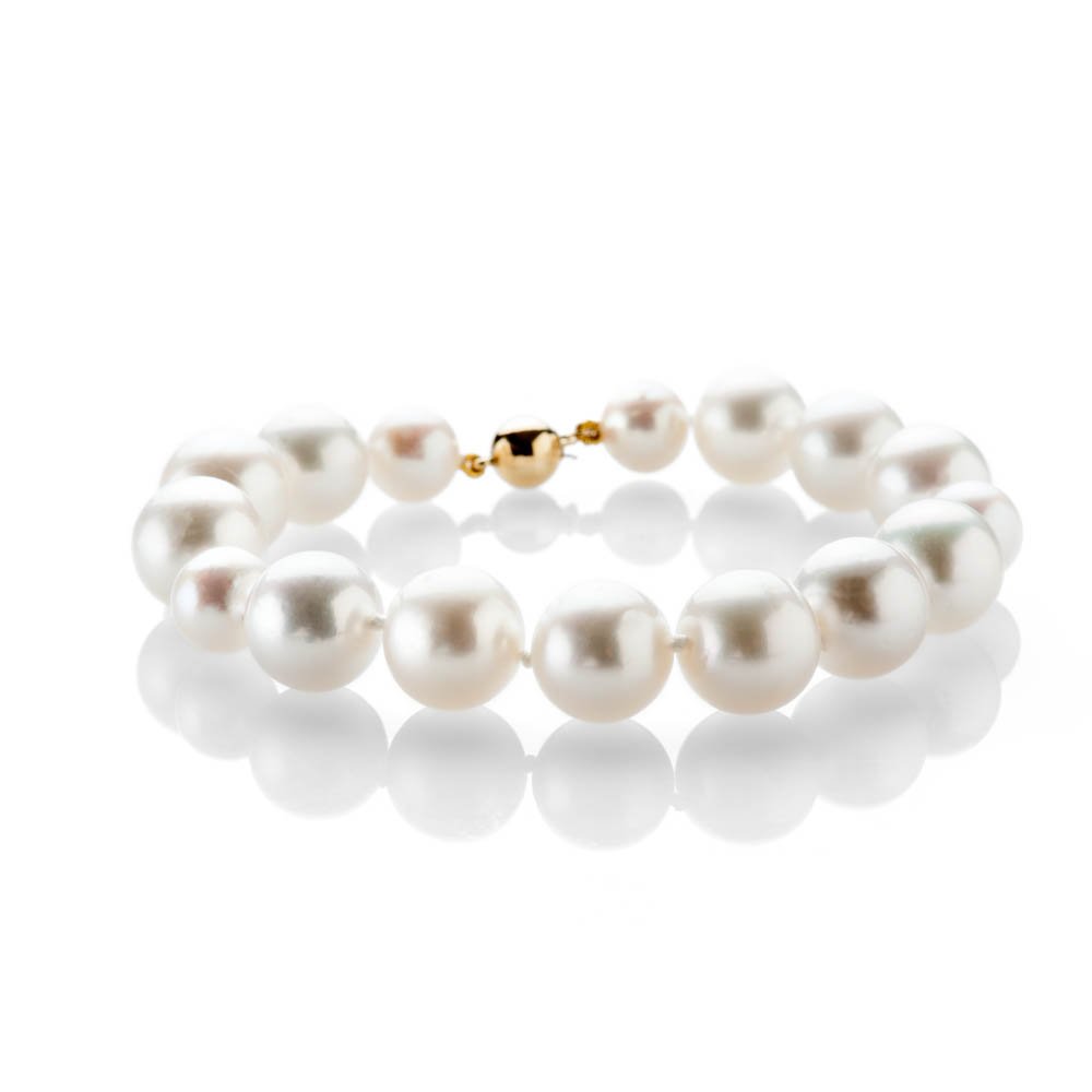 Heidi Kjeldsen Exquisite South Sea And Akoya Pearl Bracelet With 18ct Yellow Gold - BL1281-1