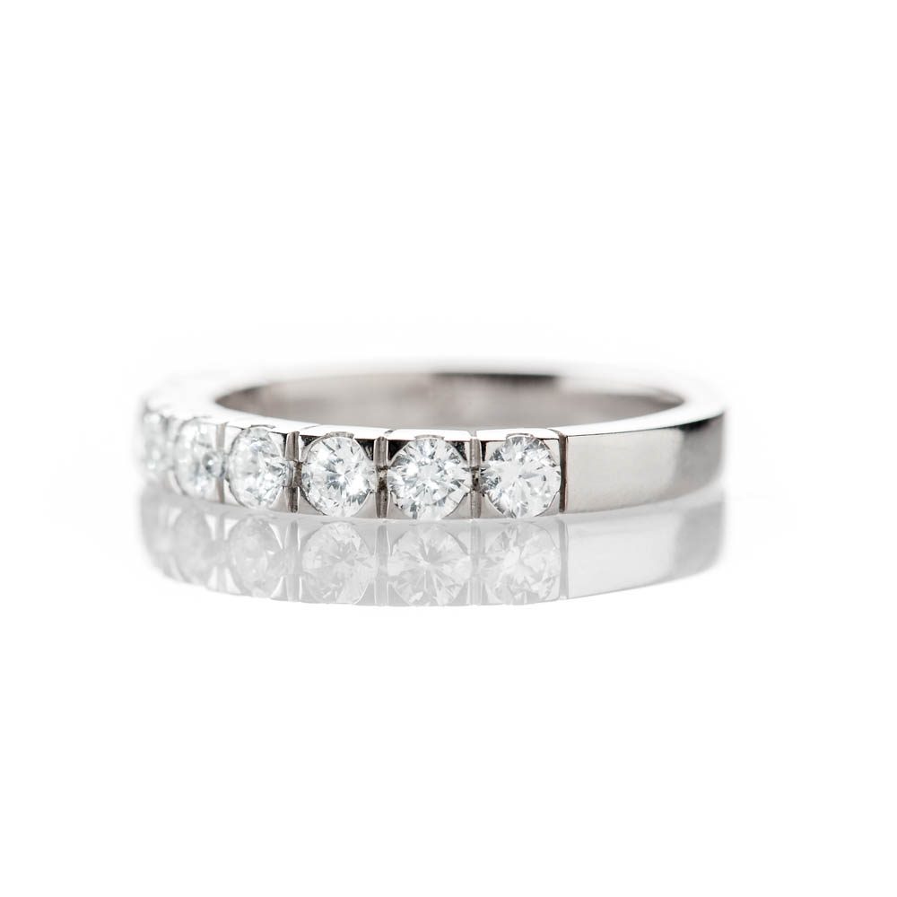 Heidi Kjeldsen Highly Desirable Diamond 1.00ct Half Eternity Ring R1262S Side