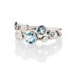 Heidi Kjeldsen Simply Chic Aquamarine And Diamond Bubble Ring In 18ct White Gold R1279