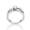 Heidi Kjeldsen Simply Chic Aquamarine And Diamond Bubble Ring In 18ct White Gold R1279