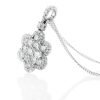 Heidi Kjeldsen Exquisite Brillant Cut Natural Diamond And Gold Flower Cluster Pendant - P1239-2