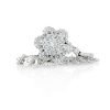 Heidi Kjeldsen Exquisite Brillant Cut Natural Diamond And Gold Flower Cluster Pendant - P1239-3