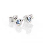 Heidi Kjeldsen Modern Pale Blue Natural Ceylon Sapphire And Gold Earstuds - ER2360-3