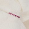 Heidi Kjeldsen Stylish Pink Natural Tourmaline And Gold Dress Ring R1327 still