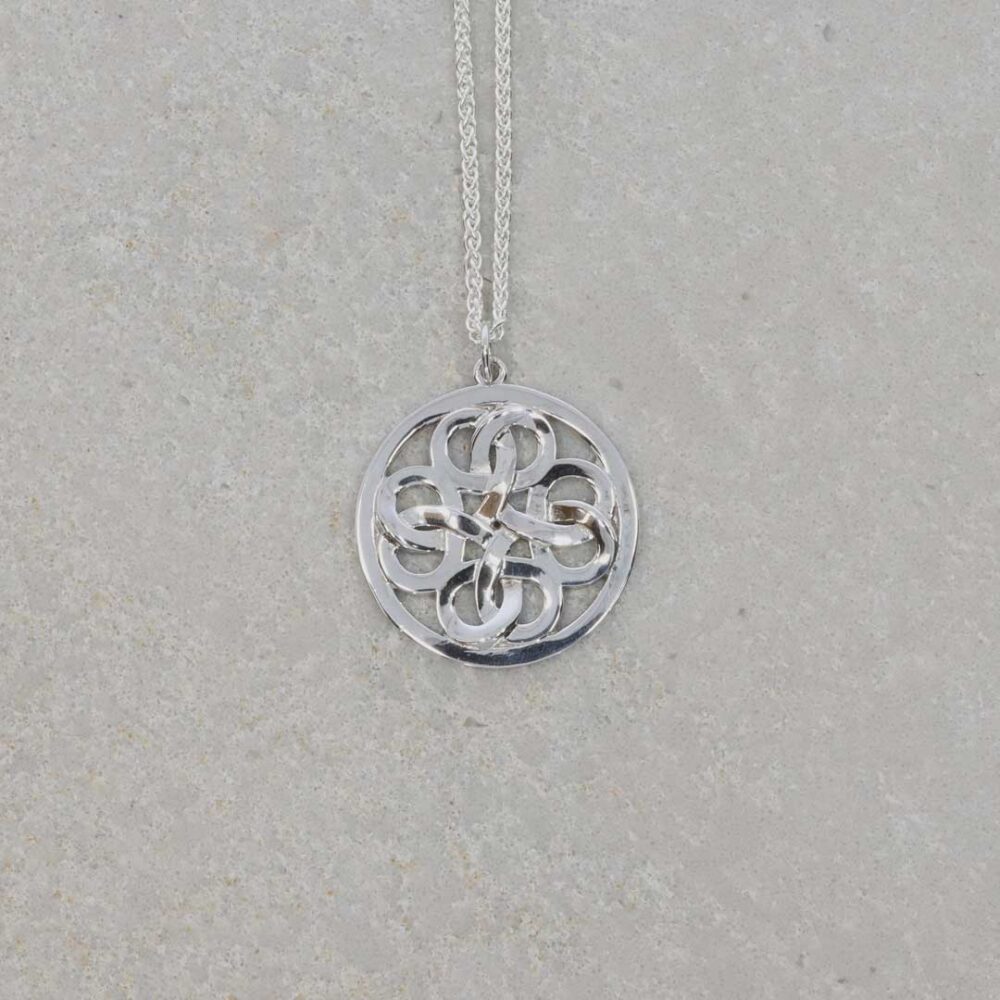 Tove Silver Love knot Pendant Heidi Kjeldsen Jewellery P1317 still