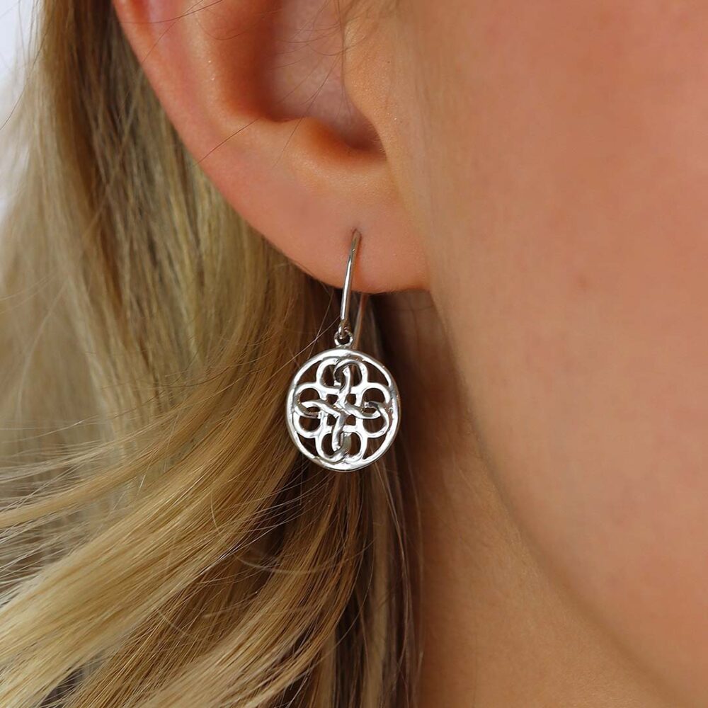 Tove Sterling Silver Love Knot Drop Earrings Heidi Kjeldsen Jewellers ER2350