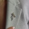 Diamond Brooch BR0010 By Heidi Kjeldsen Jewellery Model 3