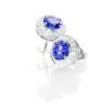 Stunning Natural Tanzanite And Diamond Earstuds by Heidi Kjeldsen Jewellery ER2364 A
