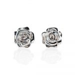 Stylish Sterling Silver Rose Earrings - ER2030-3 Heidi Kjeldsen