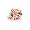 Unusual Rose Gold Plated Sterling Silver Rose Brooch And Pendant - P1066+SILBEL16-2 Heidi Kjeldsen