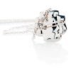 Unusual Rose Gold Plated Sterling Silver Rose Brooch And Pendant - P1066+SILBEL16-3 Heidi Kjeldsen