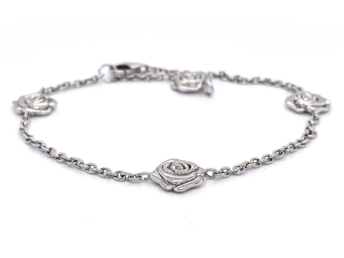 Espen Sterling Silver Rose Bracelet