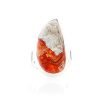 Elegant Mexican Crazy Lace Agate And Sterling Silver Drop Shaped Ring - Heidi Kjeldsen Jewellery - R1212-2