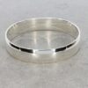 Helle Oval Sterling Silver Bangle Heidi Kjeldsen Jewellers BL063 still
