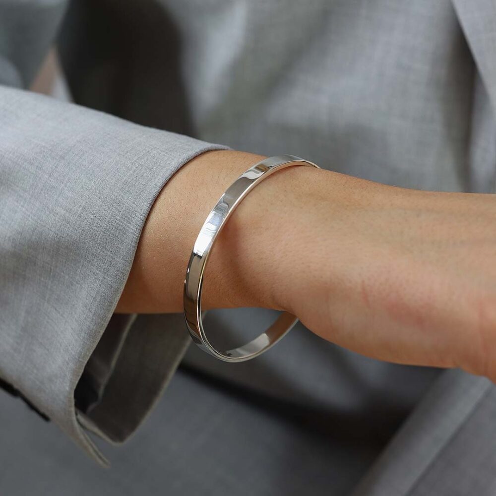 Sara Elegant 0Silver Bangle Heidi Kjeldsen Jewellers BL1284