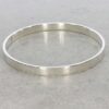 Sara Flat Silver Bangle Heidi Kjeldsen Jewellers BL1284 still