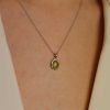 Peridot Gold Pendant Heidi Kjeldsen Jewellery P1252 model