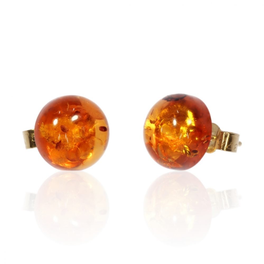 Amber Earstuds By Heidi Kjeldsen Jewellery ER918 Front