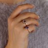 Viola Heidi Kjeldsen Jewellers Tanzanite and Diamond cluster ring in 18ct Rose Gold R1293 R1292 Model