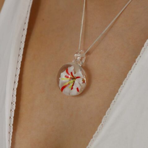Heidi Glass Flower Pendant Heidi Kjeldsen Jewerllers P1274