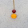 Heidi Red Yellow Murano Glass Pendant Heidi Kjeldsen Jewellery P1332